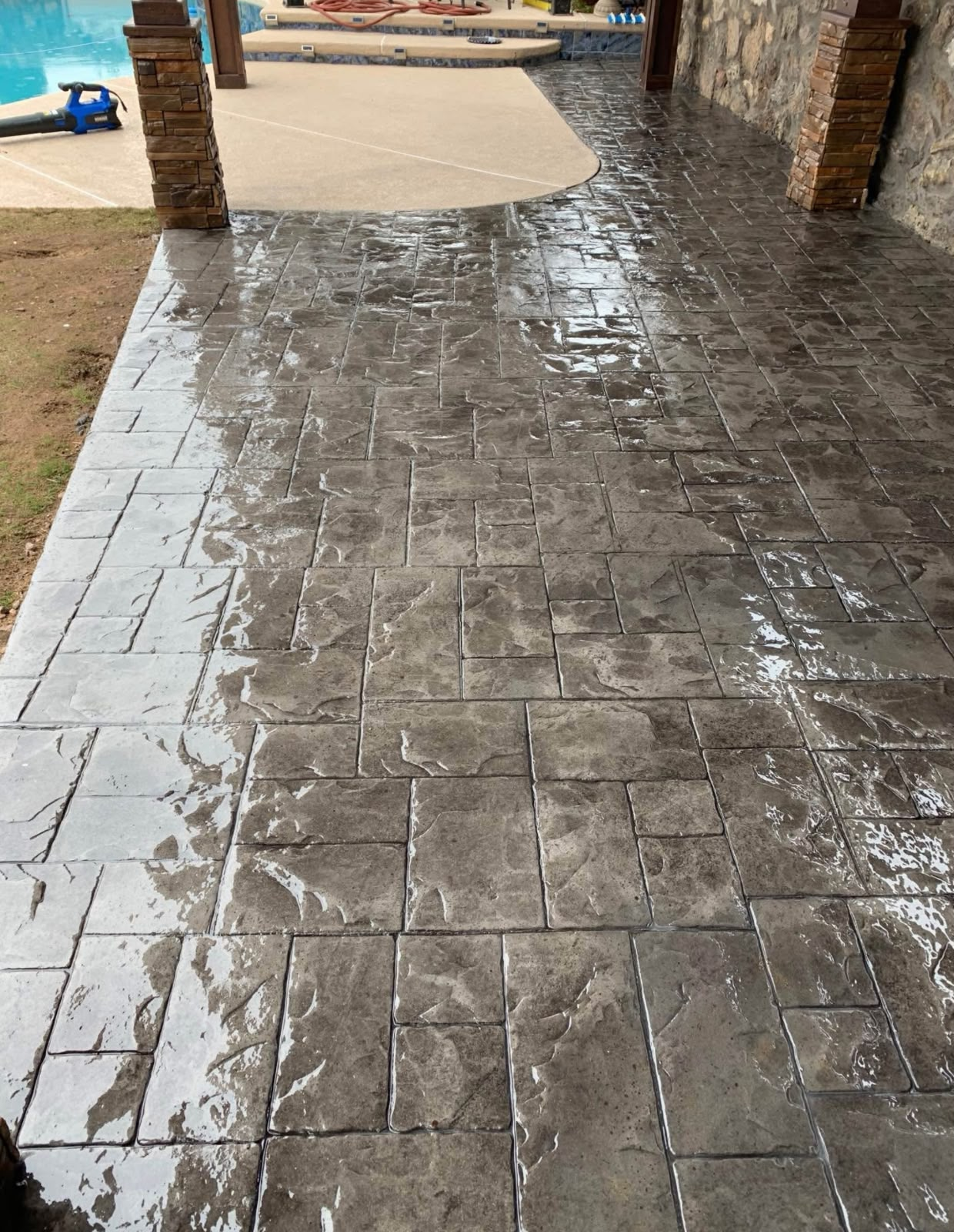 Stamp concrete flooring system — project photo 3